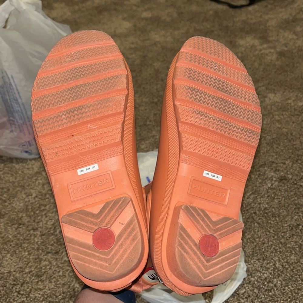 Hunter orange Chelsea Rain Boots - Picture 8 of 8